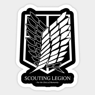 scouting legion for the flory humanity logo Sticker